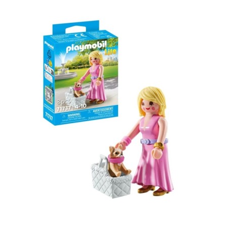 Playmobil - Figurina trendy cu animalut de colectie caine Chihuahua Playmobil - 1